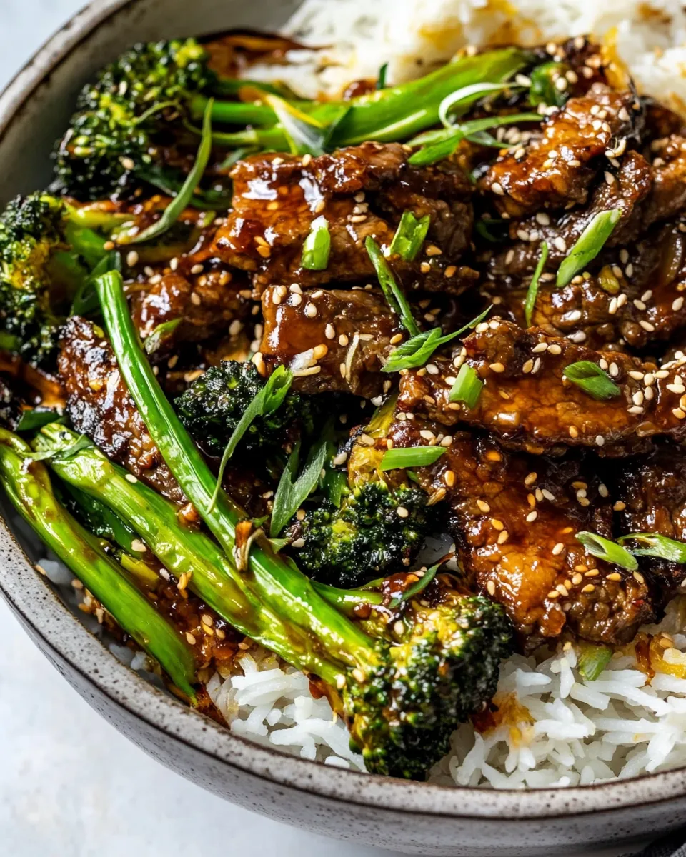 Sweet Sheet Pan Spicy Ginger Sesame Beef and Broccoli. photo