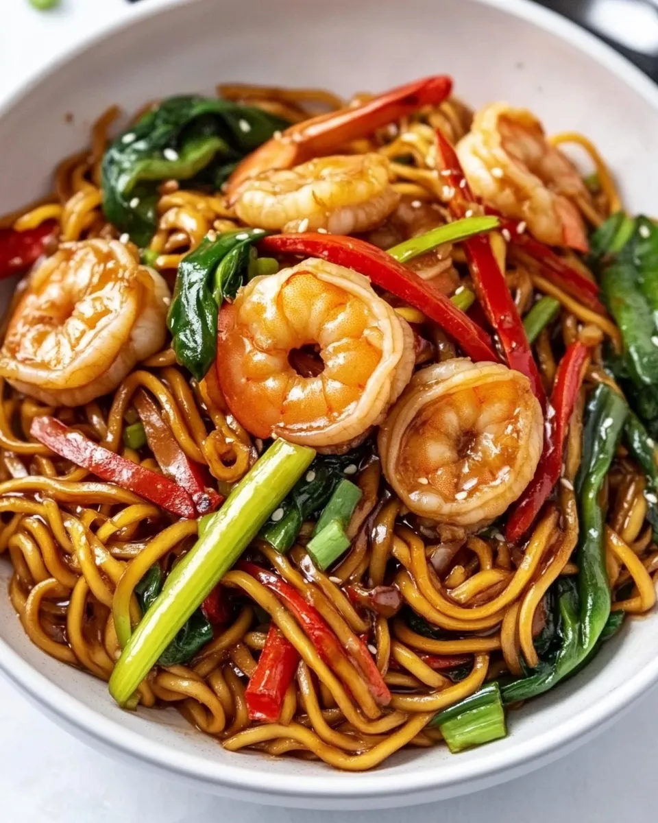Classic Shrimp Lo Mein recipe photo