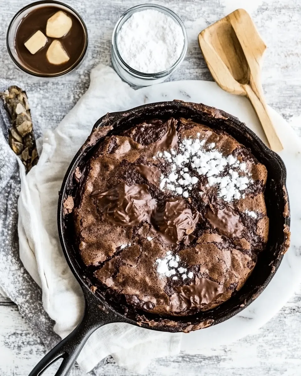 Classic Skillet Brownies Recipe image
