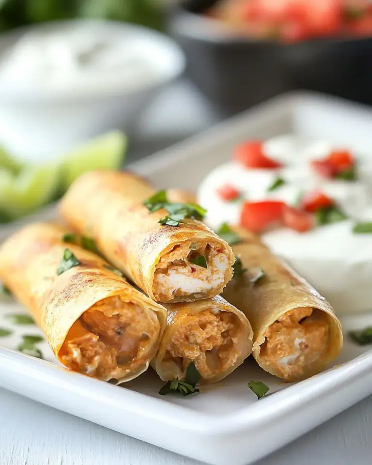 Homemade Skinny Baked Cream Cheese Taquitos photo