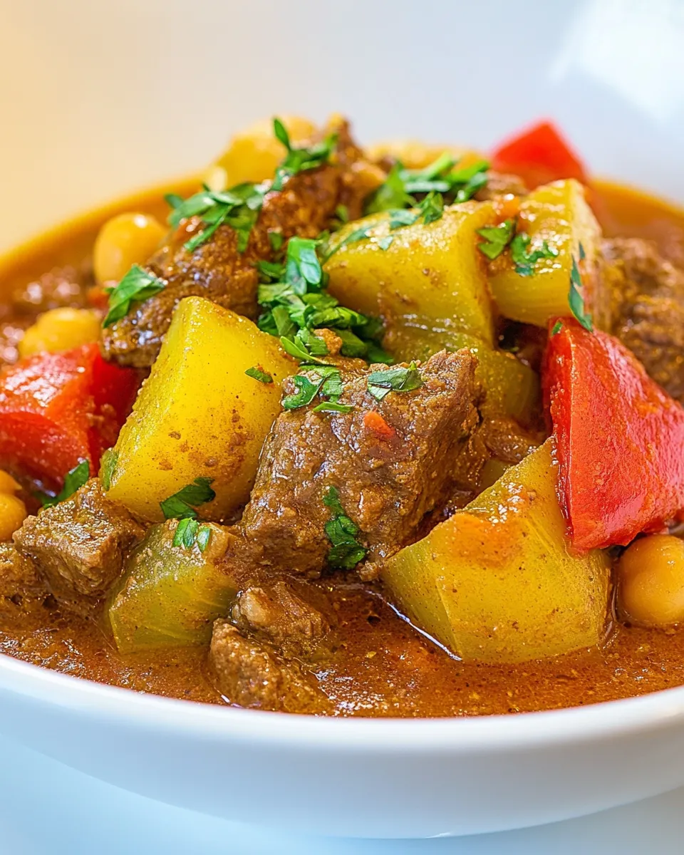 Classic Slow Cooker Beef Stew with Chickpeas image