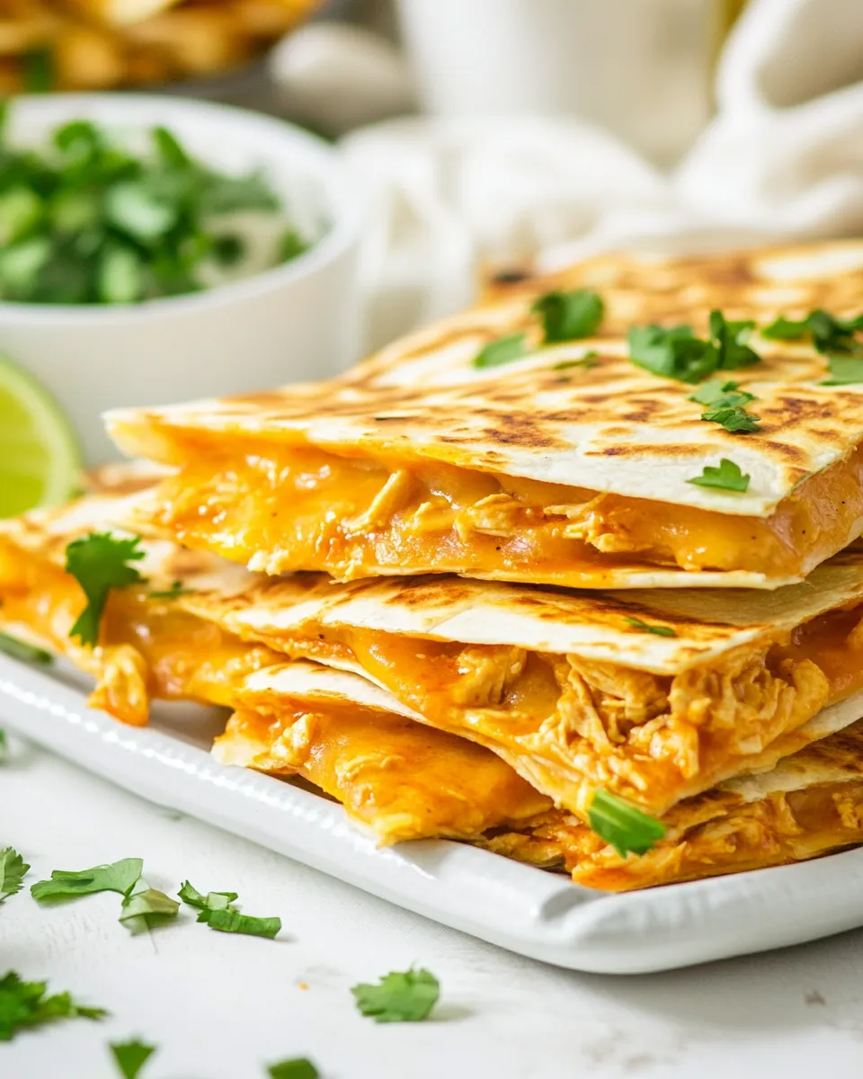 Homemade Slow Cooker Chicken Quesadillas photo