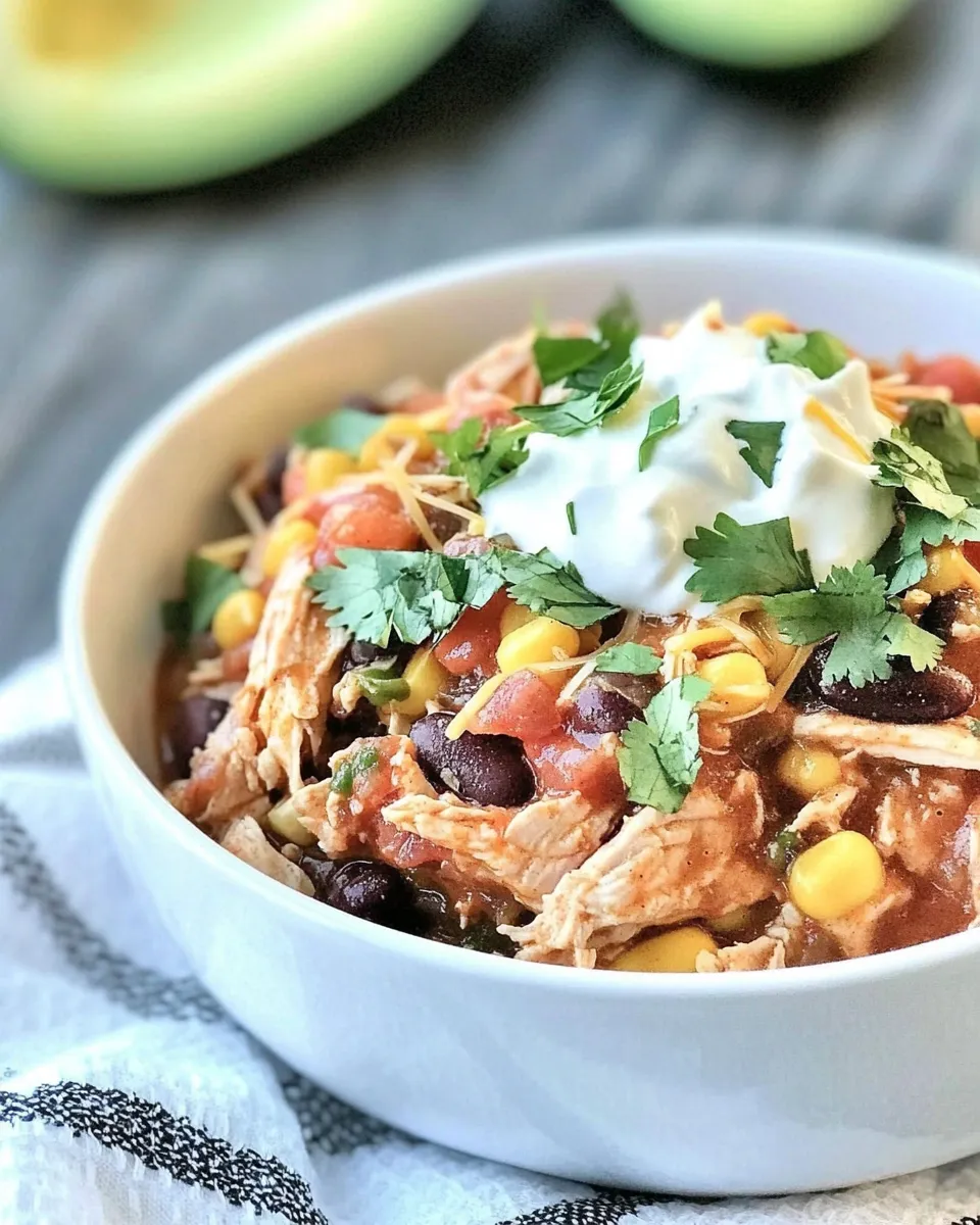 Savory Slow Cooker Mexican Chicken image