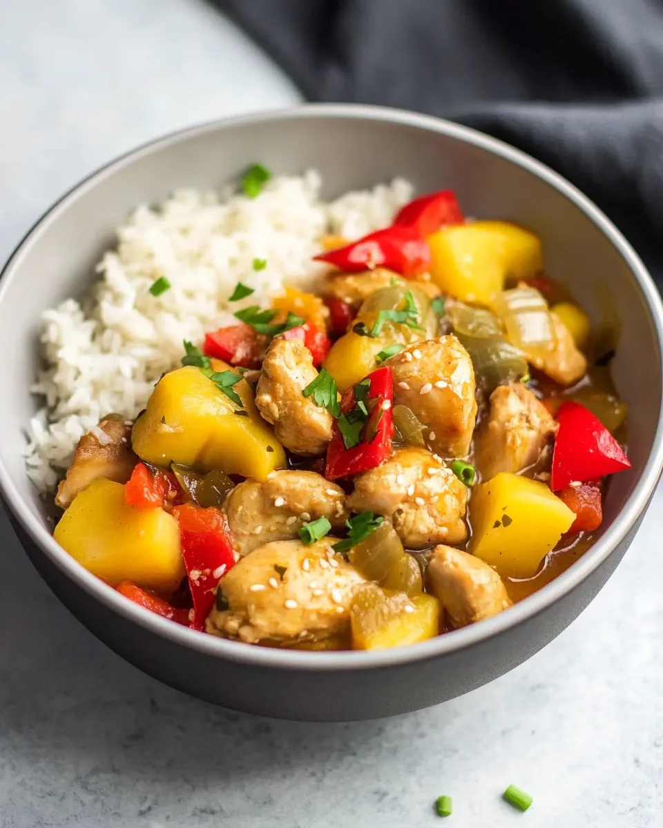 Homemade Slow Cooker Polynesian Chicken photo