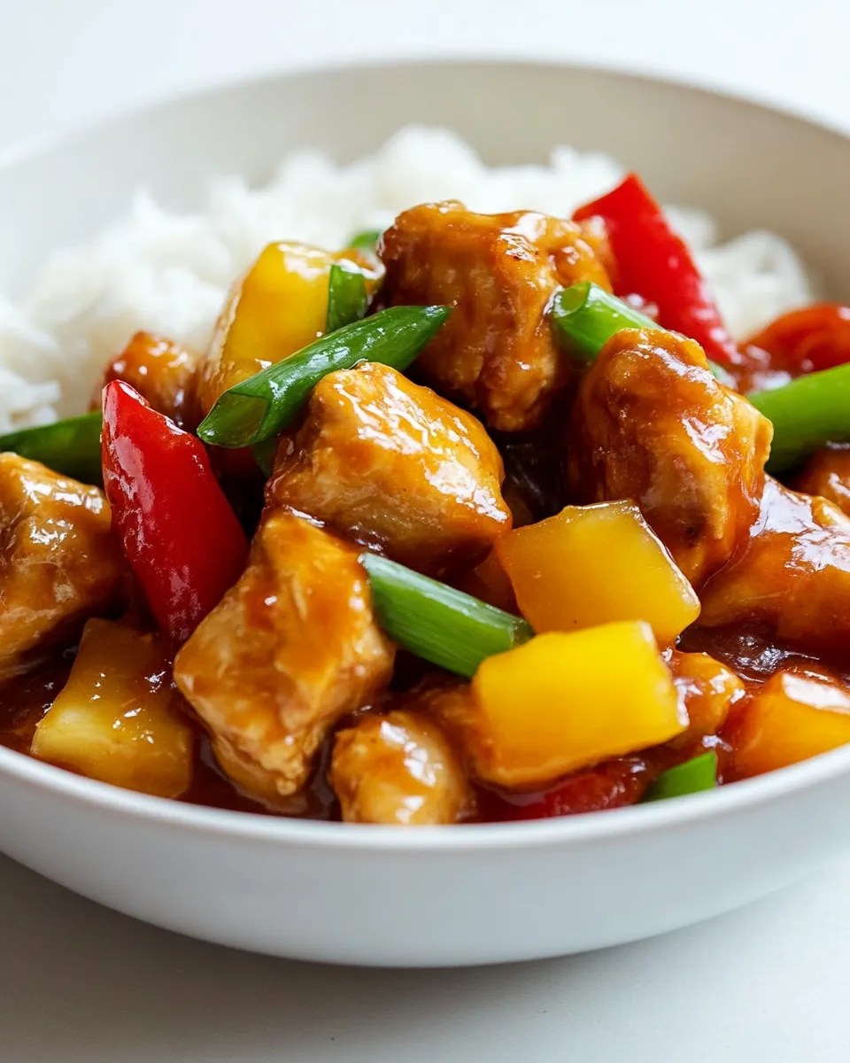 Homemade Slow Cooker Sweet and Sour Chicken photo