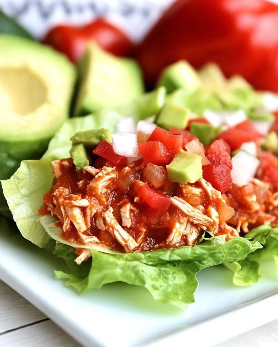 Easy Slow Cooker Tex Mex Lettuce Wraps recipe photo