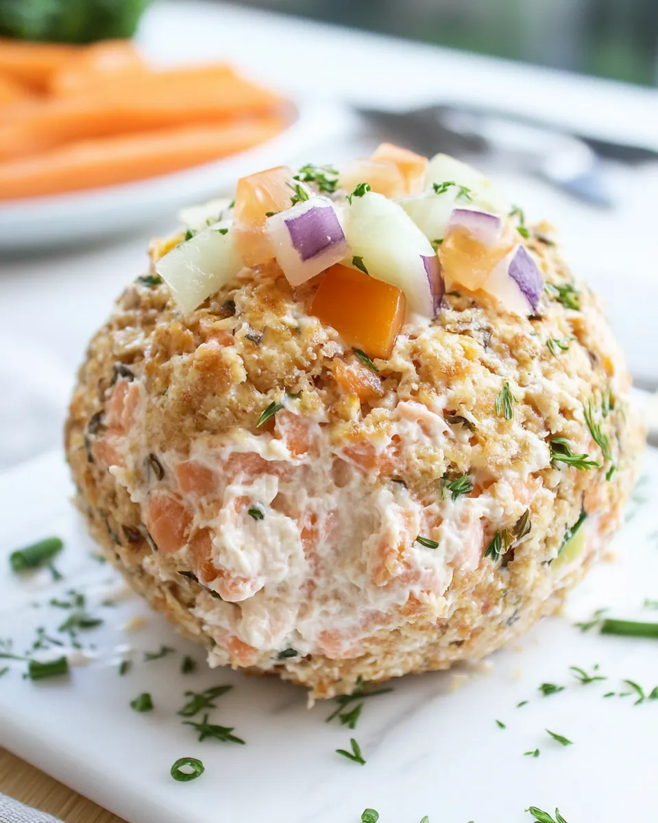 Easy Smoked Salmon Cream Cheese Ball recipe photo