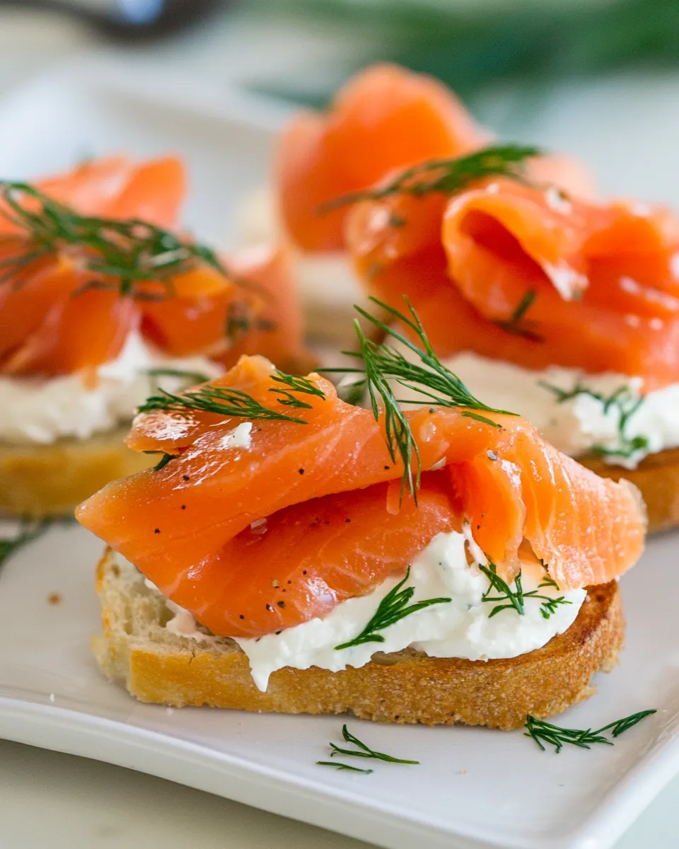 Delicious Smoked Salmon Tea Sandwiches (Canaps) image