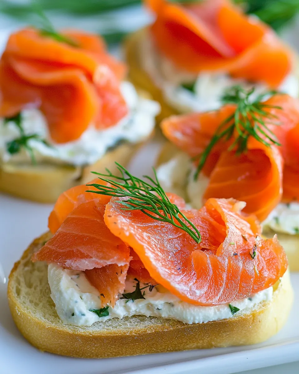 Classic Smoked Salmon Tea Sandwiches (Canaps) recipe photo