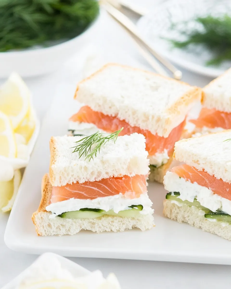 Easy Smoked Salmon Tea Sandwiches Recipe picture