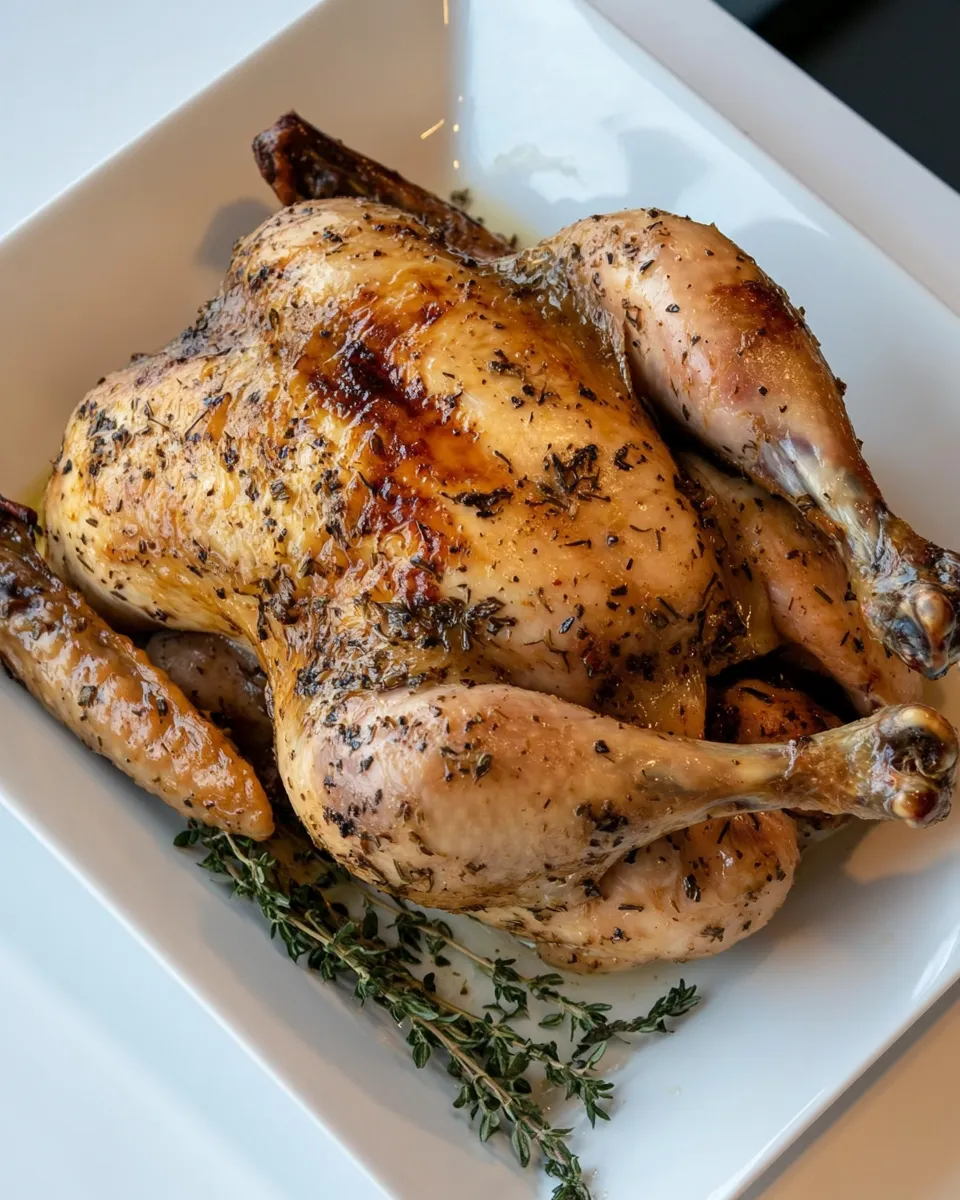 Easy Smoked Whole Chicken with Italian Marinade photo