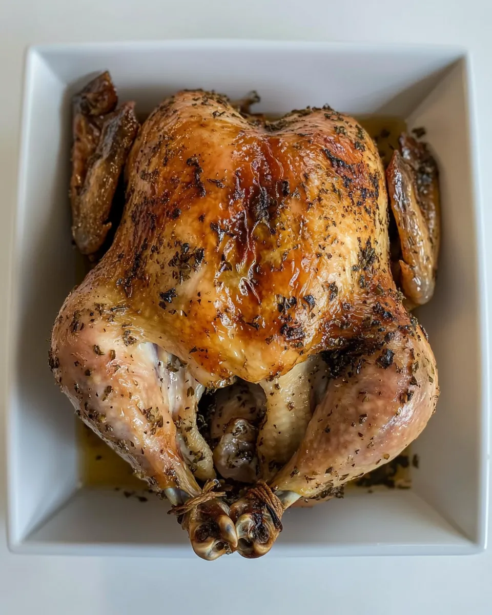Delicious Smoked Whole Chicken with Italian Marinade image