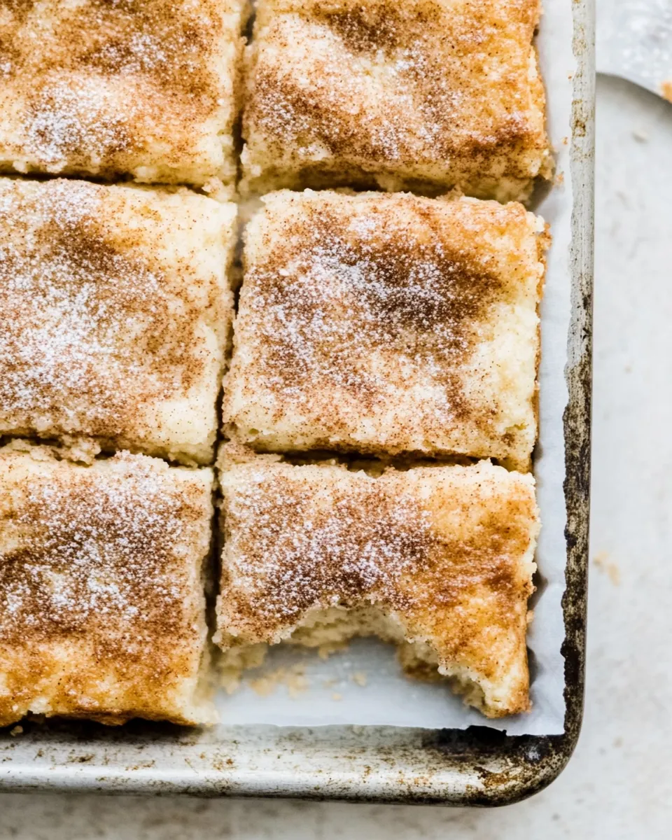 Delicious Snickerdoodle Bars shot