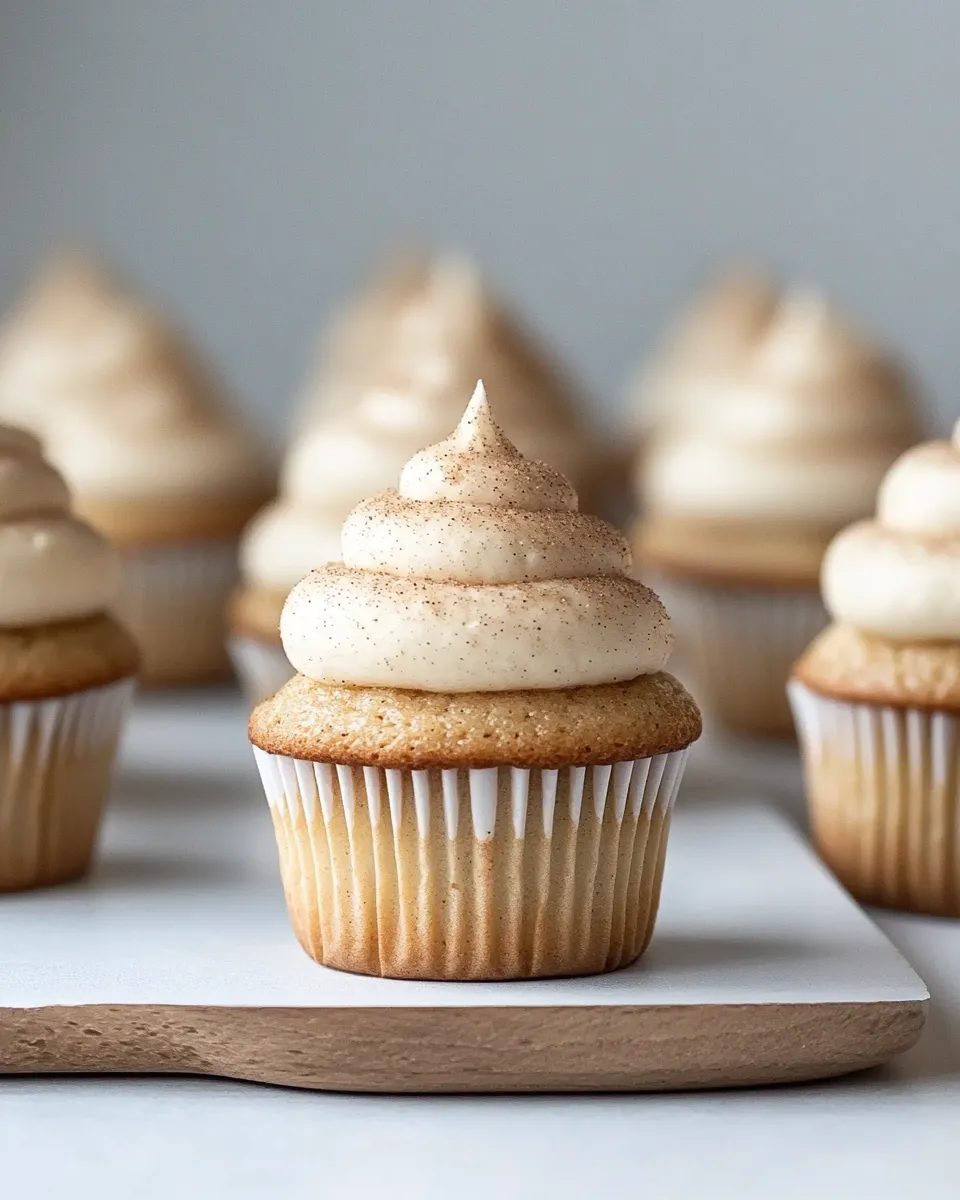 Delicious Snickerdoodle Cupcakes shot