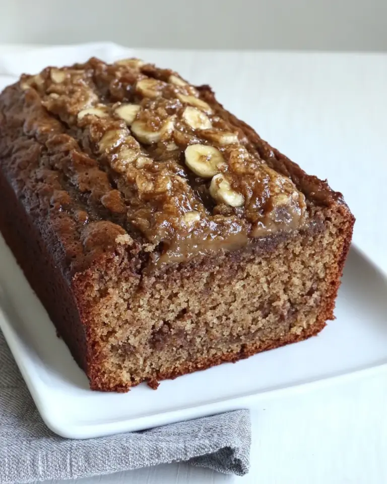 Homemade Snickers Bar Banana Bread photo