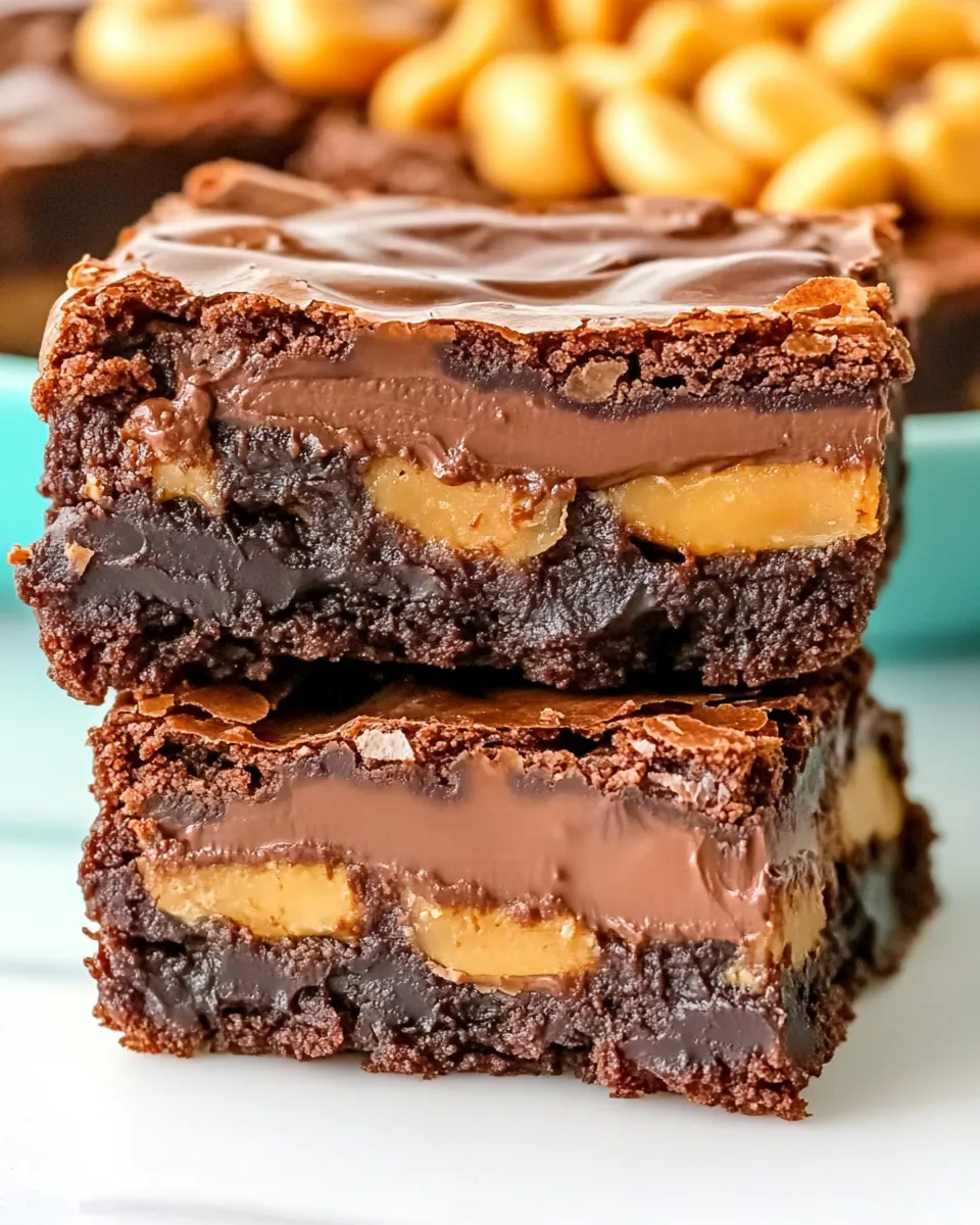 Delicious Snickers Brownies (ChocoSmash Bar Copycat) image