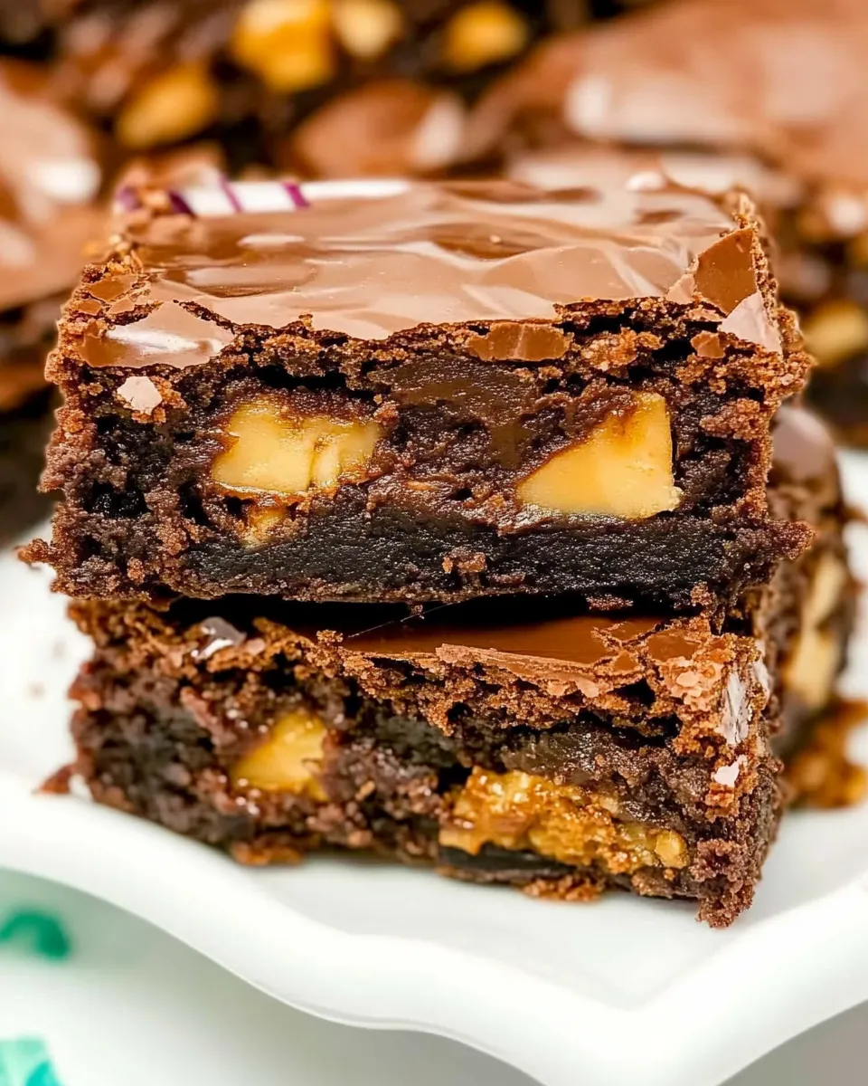 Easy Snickers Brownies (ChocoSmash Bar Copycat) recipe photo