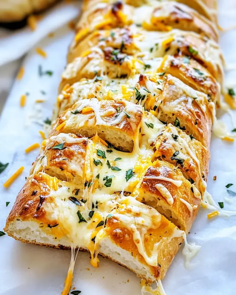 Savory Soft Garlic Herb Cheddar Cheese Bread. dish image