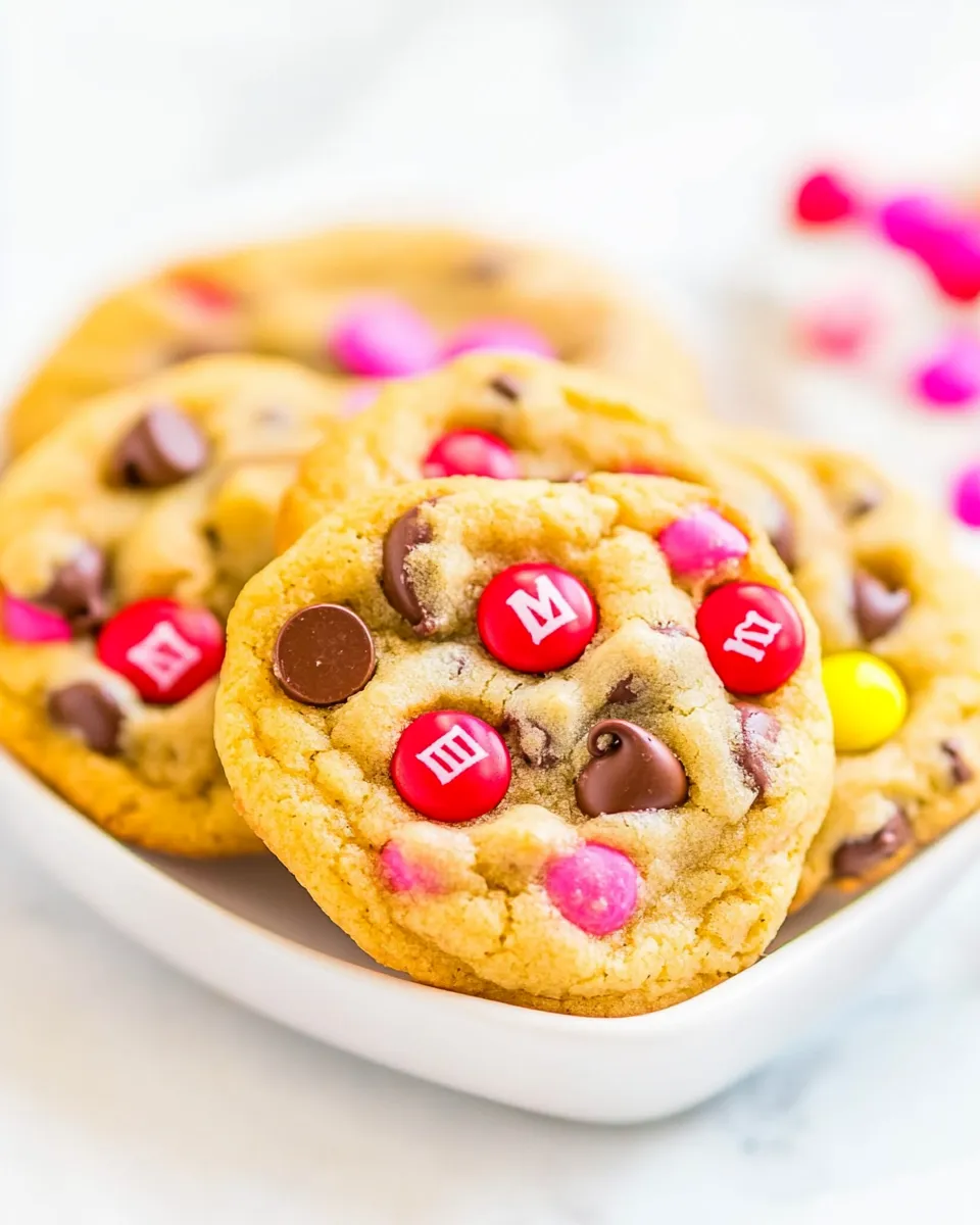 Homemade Soft M&M Chocolate Chip Cookies photo