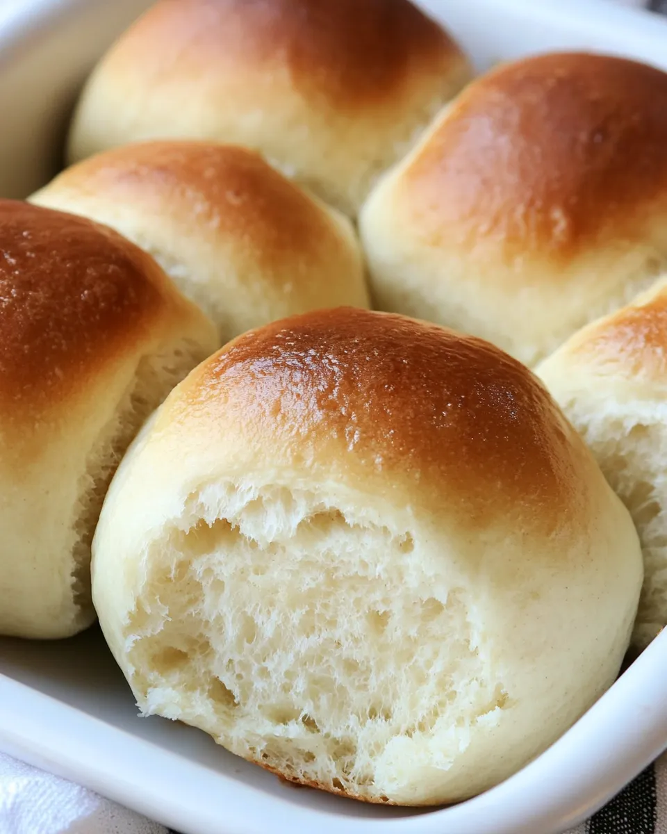 Delicious Soft Yeast Rolls shot