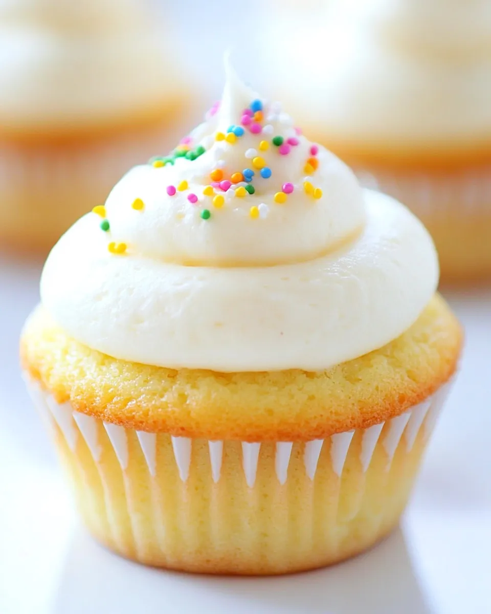 Easy Sour Cream Vanilla Cupcakes recipe photo
