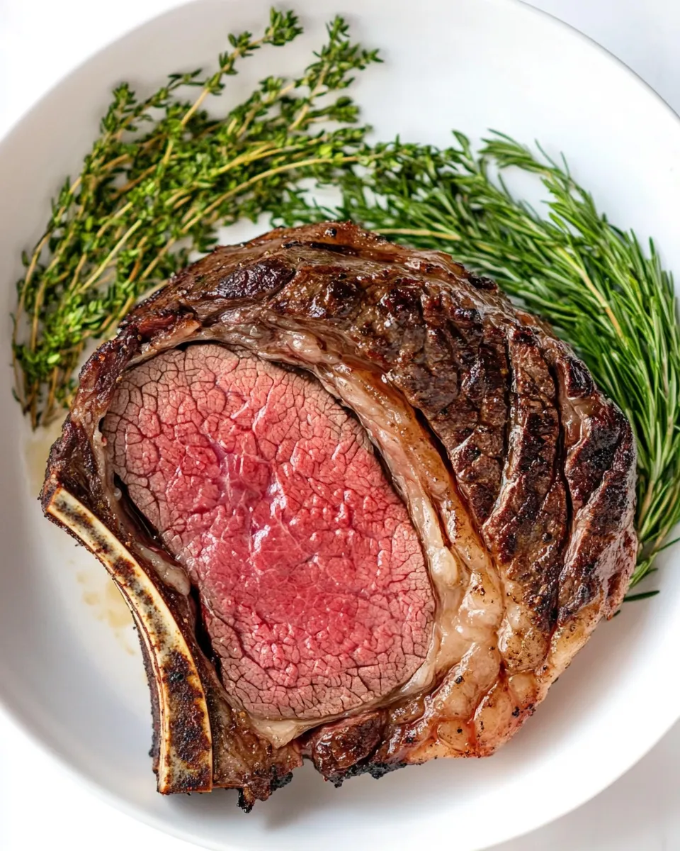 Delicious Sous Vide Prime Rib Steak shot