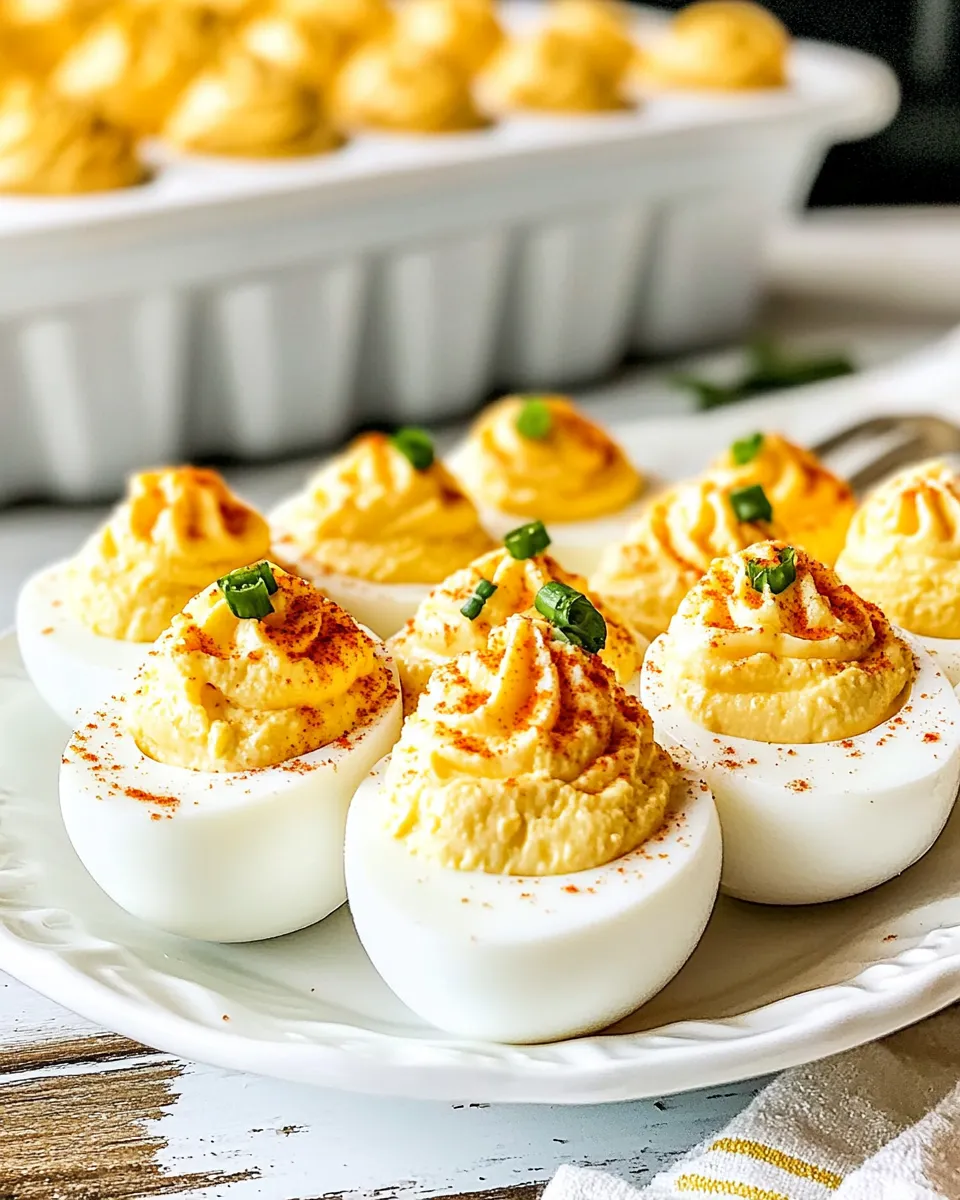 Delicious Southern Deviled Eggs shot