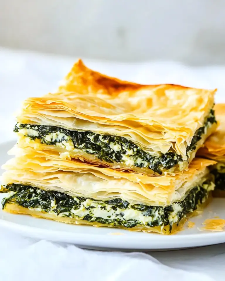 Homemade Spanakopita (Greek Spinach Pie) photo