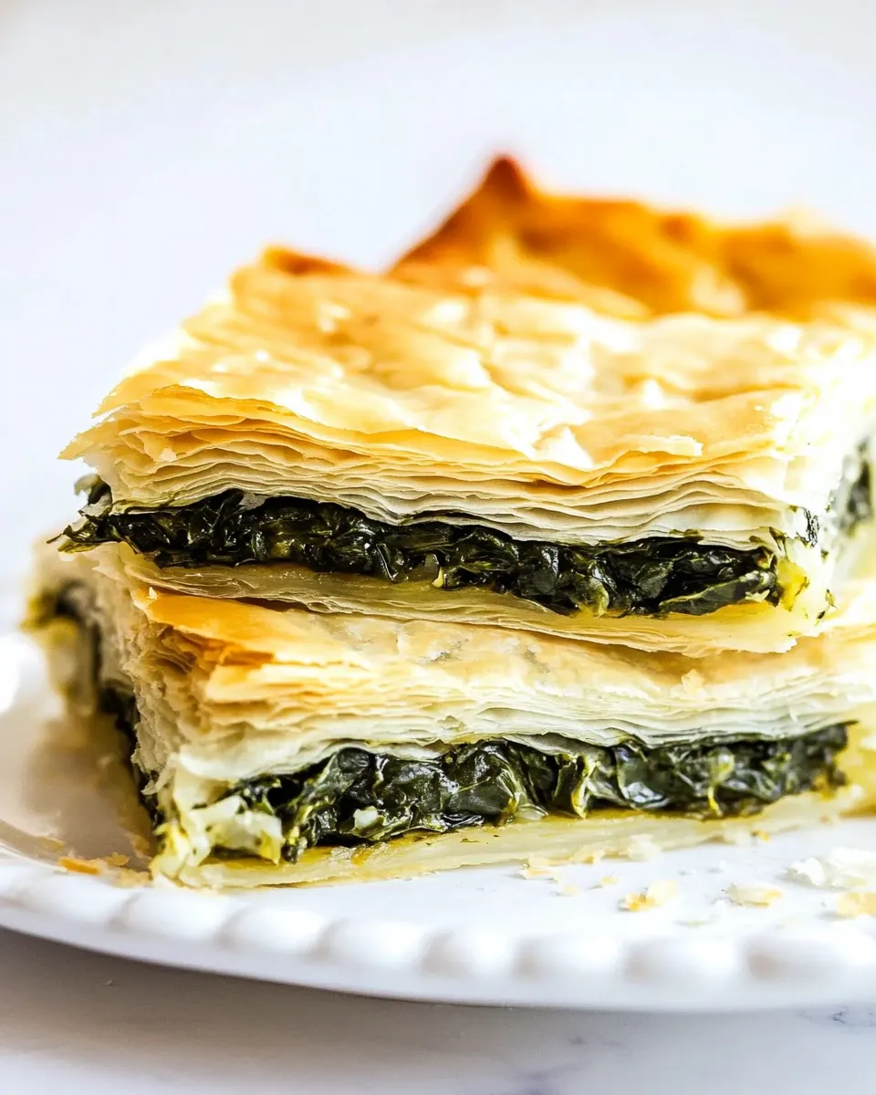 Easy Spanakopita (Greek Spinach Pie) recipe photo