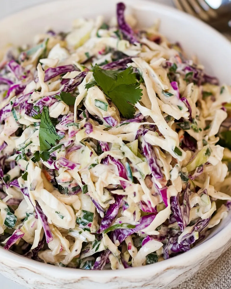 Homemade Spicy Mexican Slaw with Lime and Cilantro recipe photo