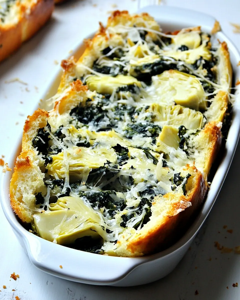 Homemade Spinach Artichoke Bread Recipe photo