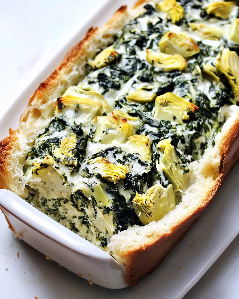 Delicious Spinach Artichoke Bread Recipe image