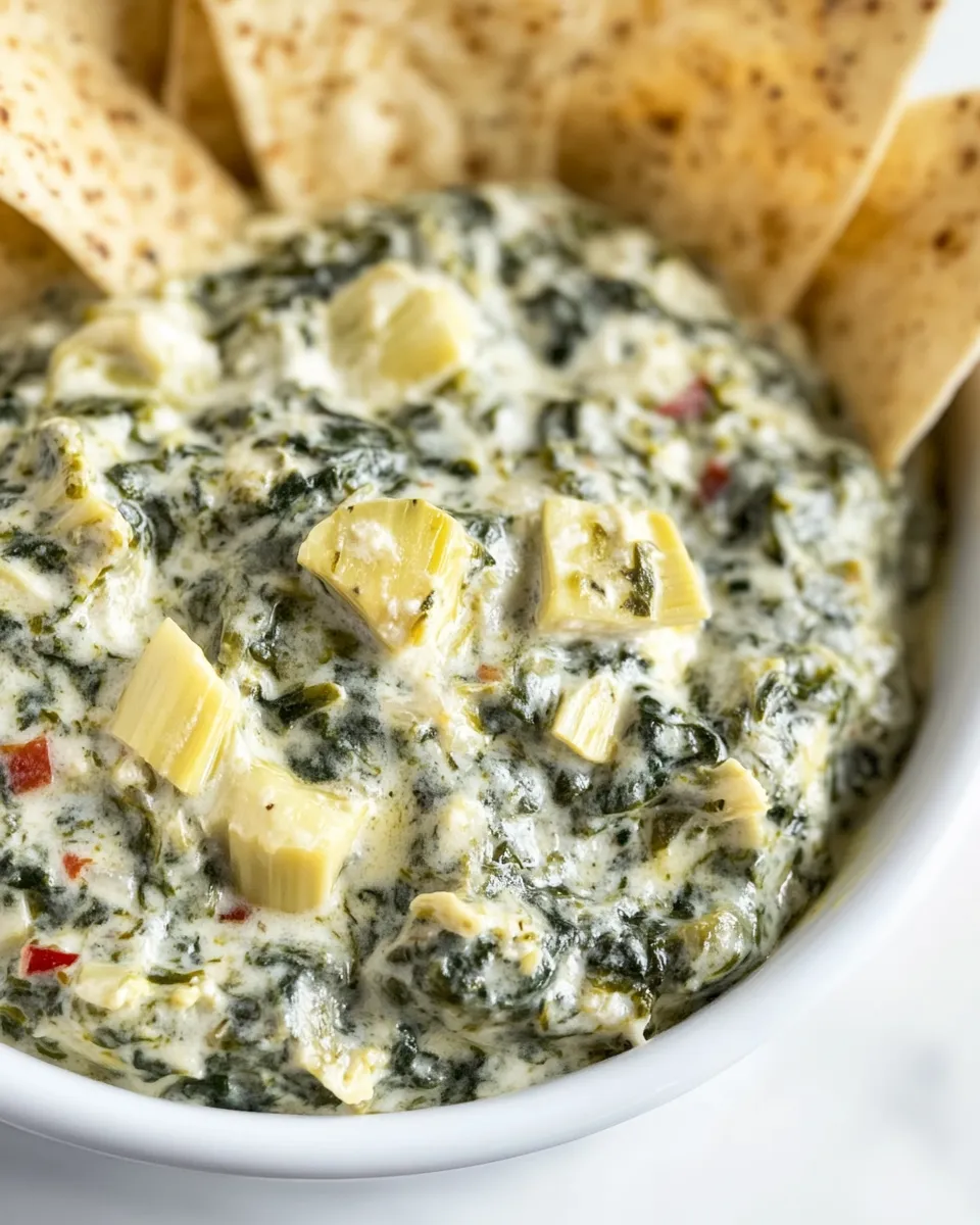 Homemade Spinach Artichoke Dip (Crock Pot) photo