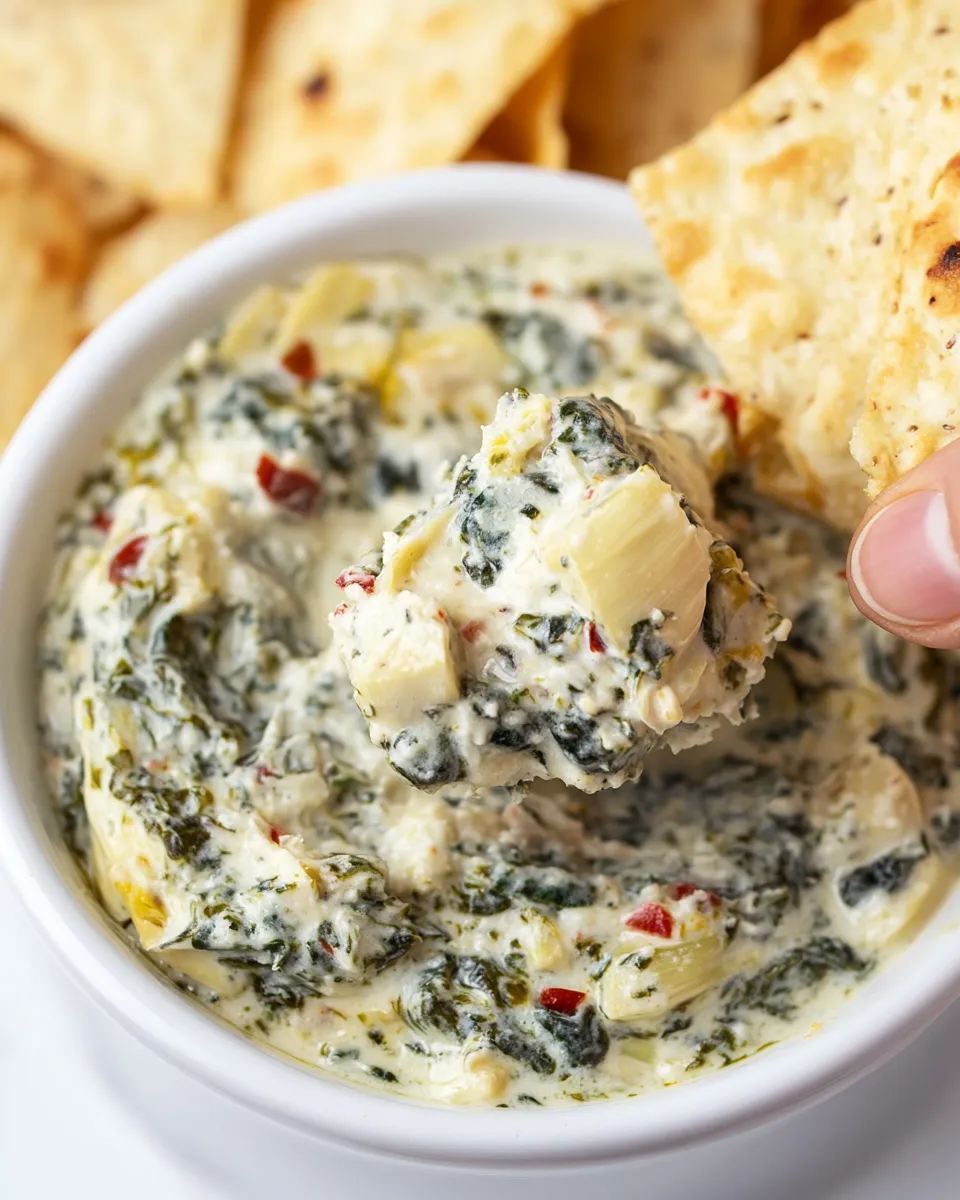 Easy Spinach Artichoke Dip (Crock Pot) recipe photo