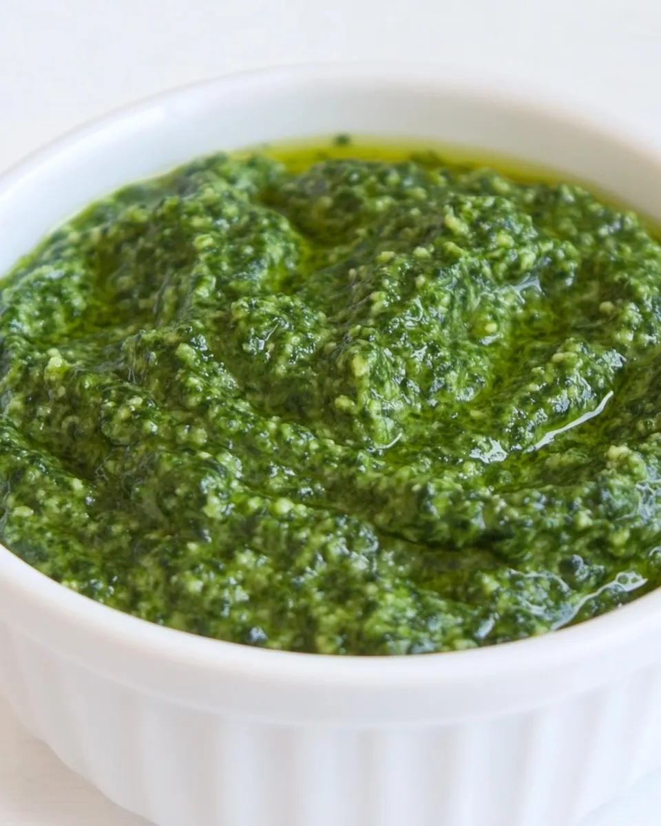 Easy Spinach Basil Pesto recipe photo