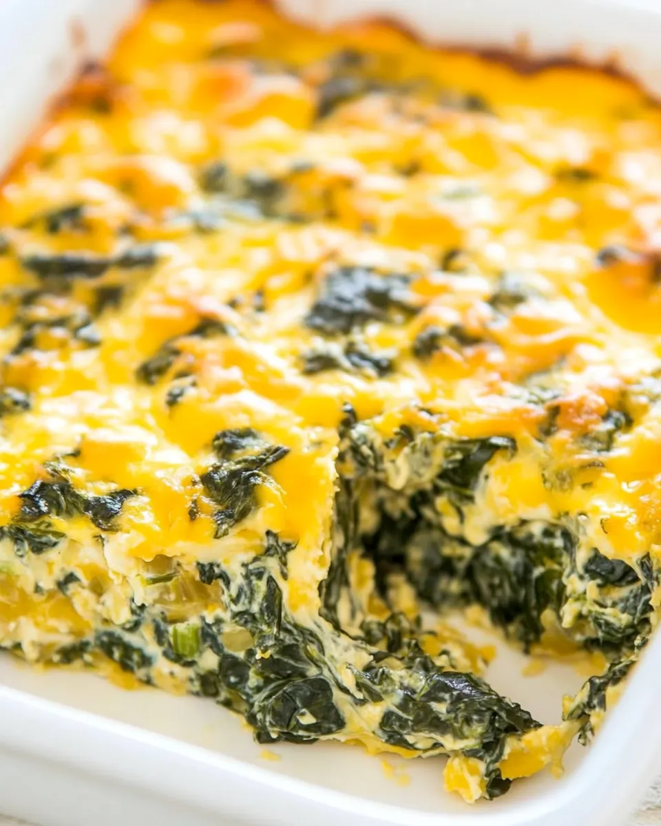 Homemade Spinach and Cheese Casserole photo