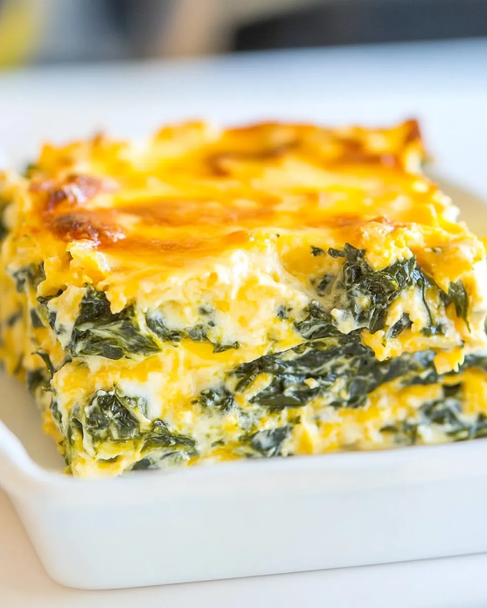 Classic Spinach and Cheese Casserole image