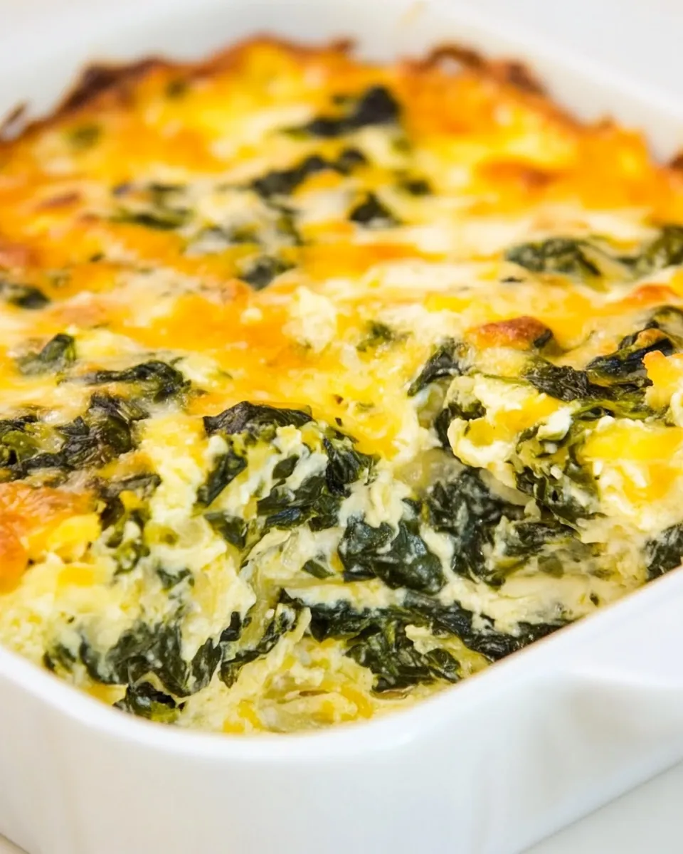 Easy Spinach and Cheese Casserole recipe photo