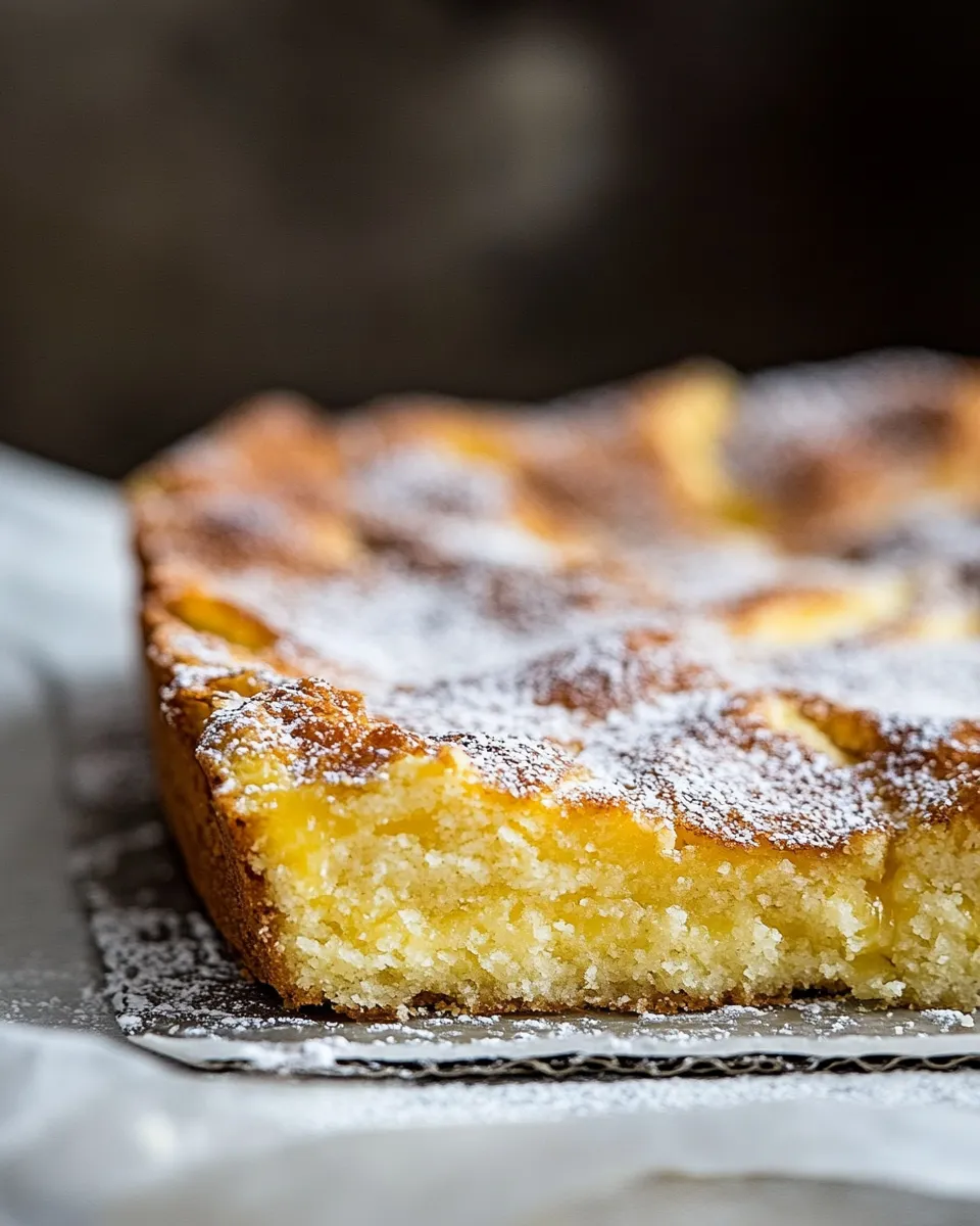 Delicious St Louis gooey butter cake dish photo