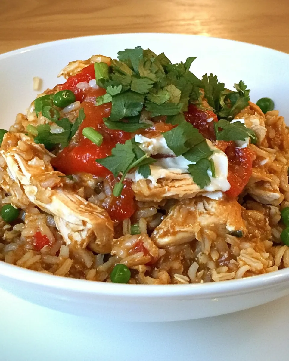 Homemade Stay Healthy Slow Cooker Brown Rice and Chicken photo