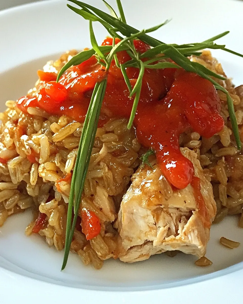 Classic Stay Healthy Slow Cooker Brown Rice and Chicken image