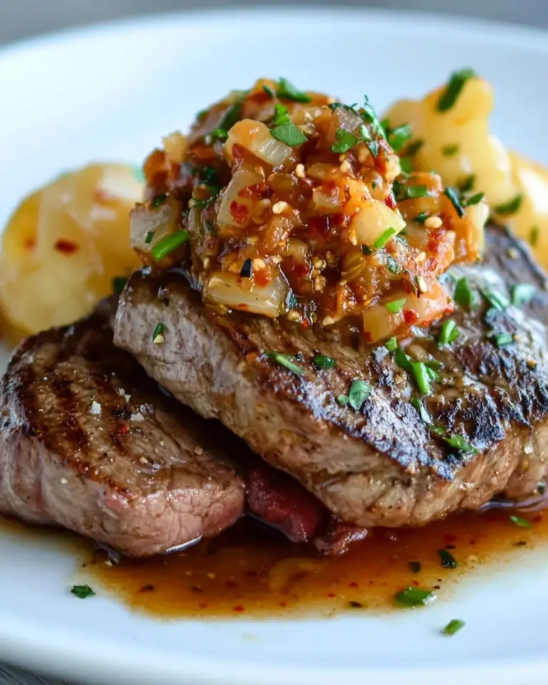 Homemade Steak with Kimchi Butter photo