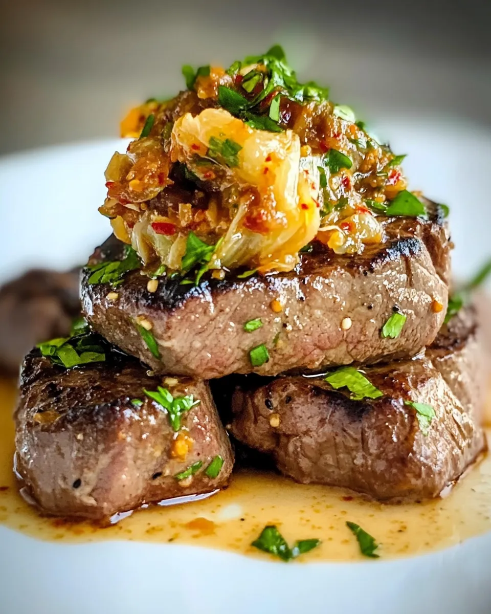 Quick Steak with Kimchi Butter recipe photo