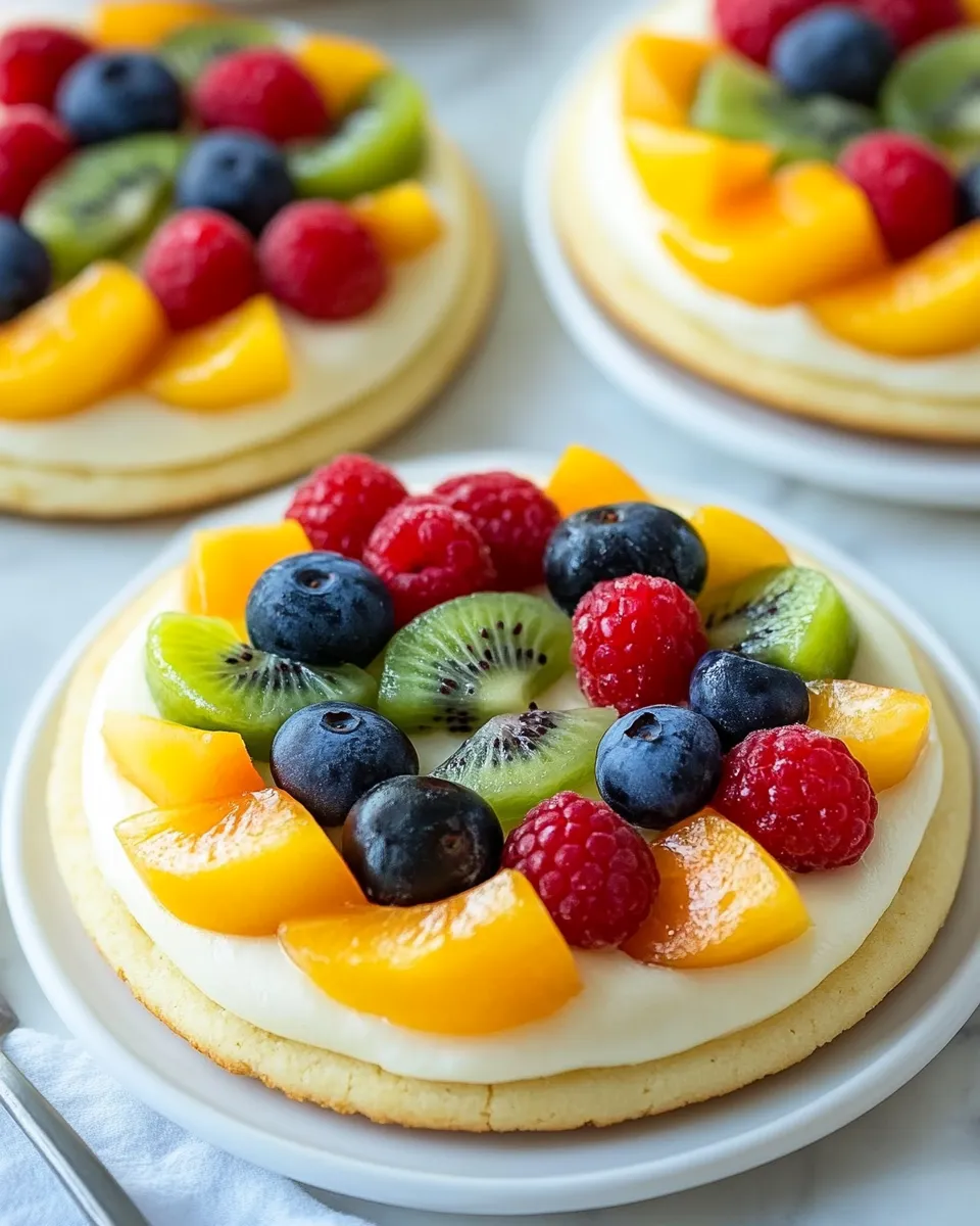 Easy Sugar Cookie Fruit Pizzas (Chewy Version) recipe photo