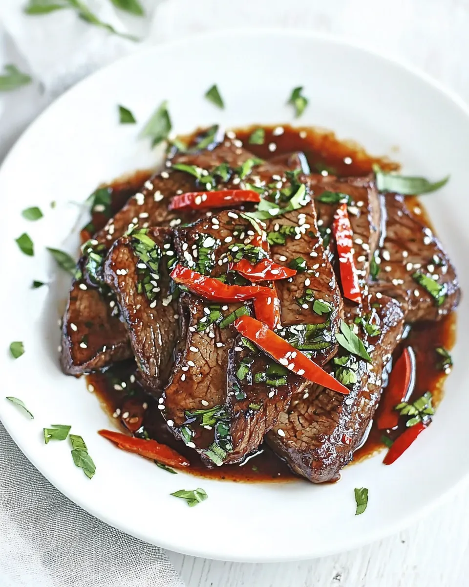 Delicious Sunday Suppers: 30-Minute Sriracha Pepper Steak image