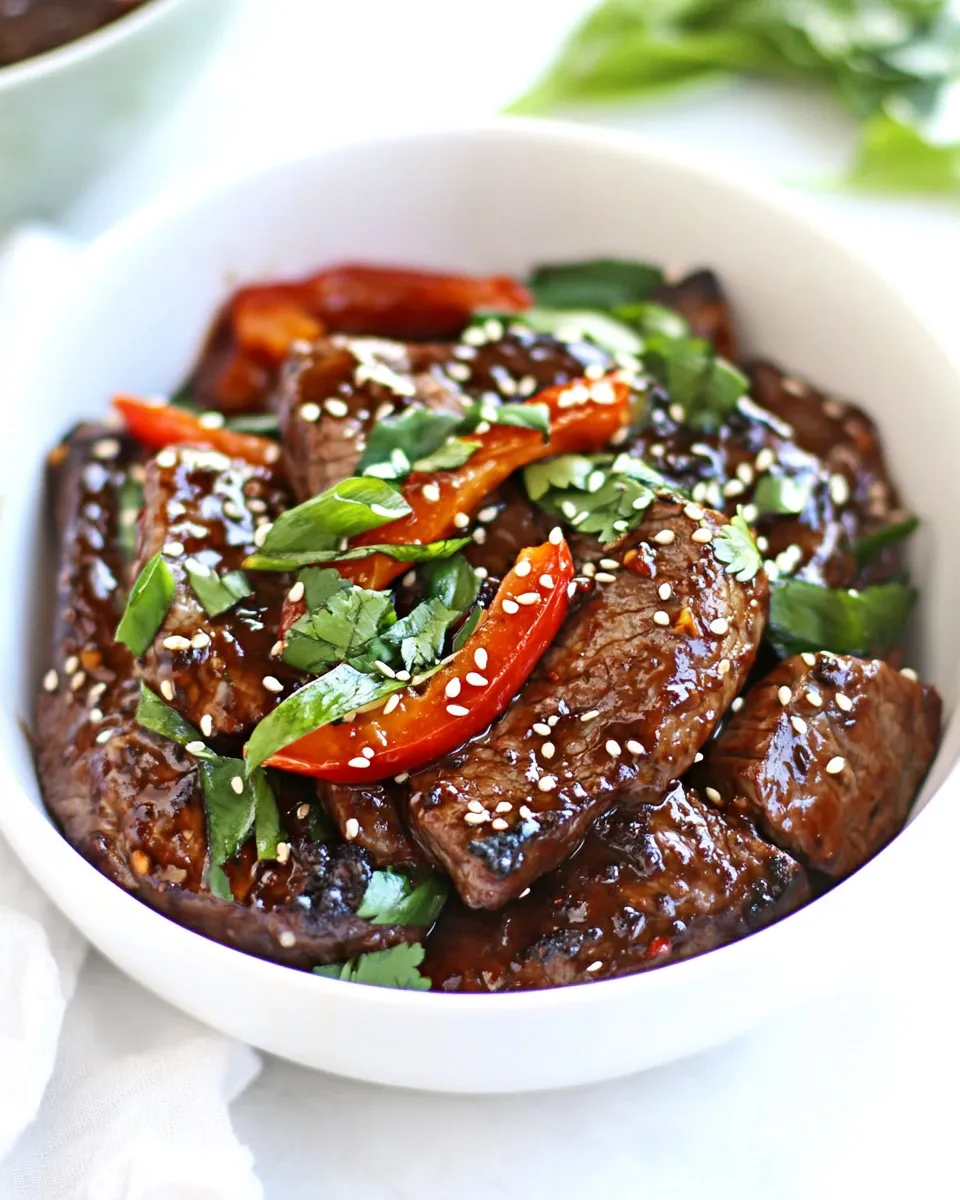 Savory Sunday Suppers: 30-Minute Sriracha Pepper Steak shot
