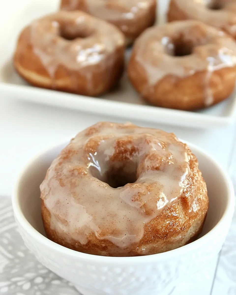 Easy Super Simple Cinnamon Bun Donuts photo