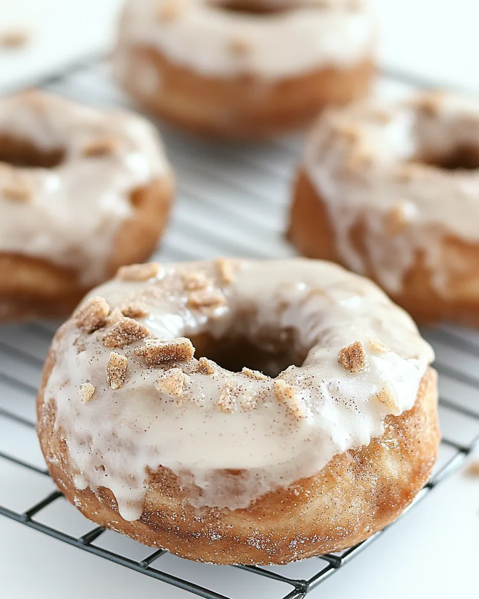 Delicious Super Simple Cinnamon Bun Donuts image