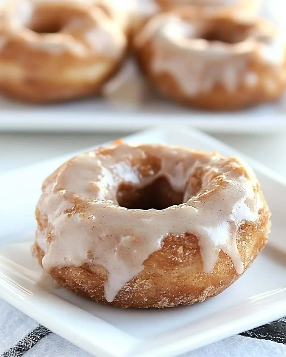 Quick Super Simple Cinnamon Bun Donuts shot