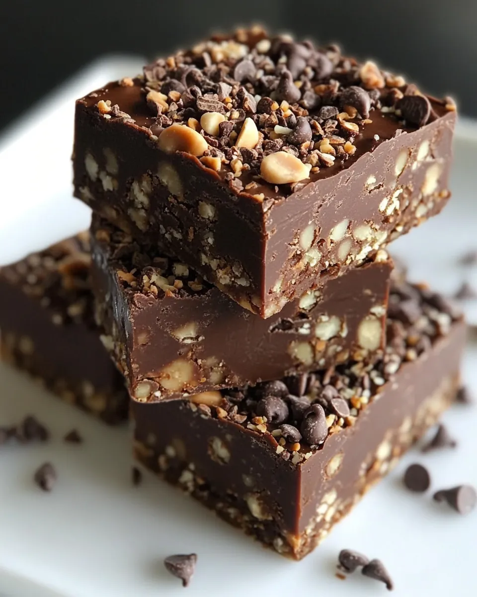Healthy Superfood Chocolate Fudge Bars shot